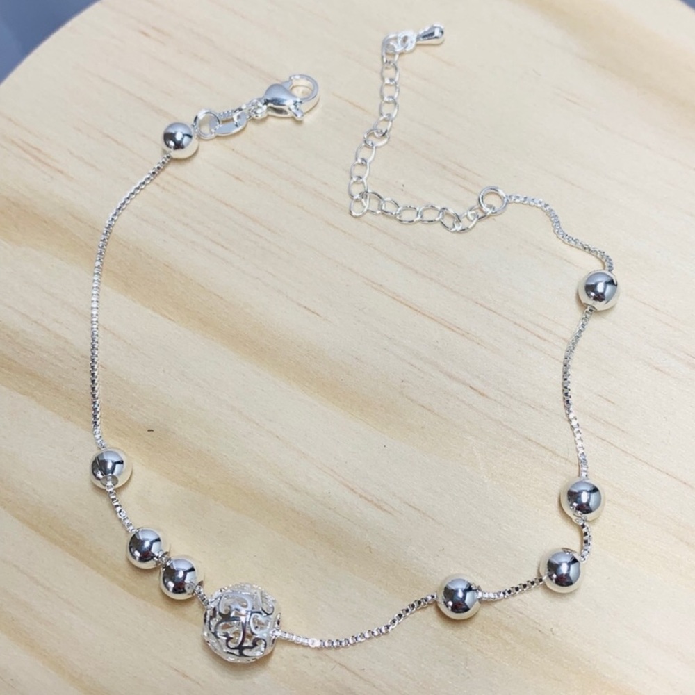 🌟 Silver 925 Dainty Anklet Chain - Picture 2 of 2